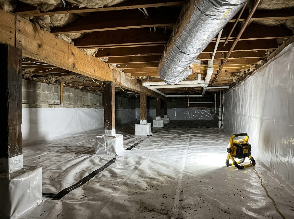 Crawlspace and ductwork